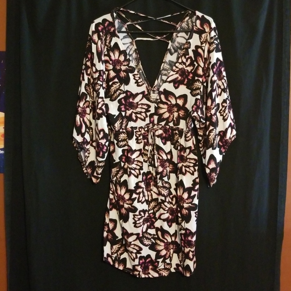 Like New A&F Floral Dress with Bell Sleeves